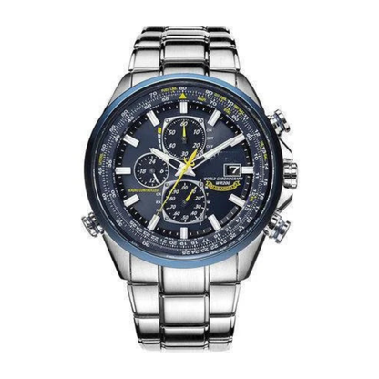 Reloj cronógrafo azul para hombre
