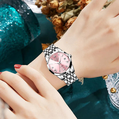Reloj LIGE para mujer de esfera rosa