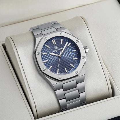 Reloj PAZZOMU para hombre con esfera azul